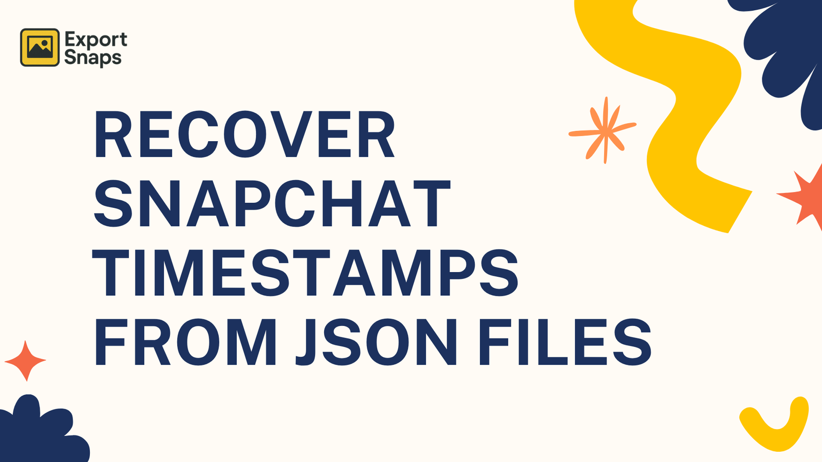 Lost Your Snap Dates? Recover Snapchat Timestamps from JSON Files Easily